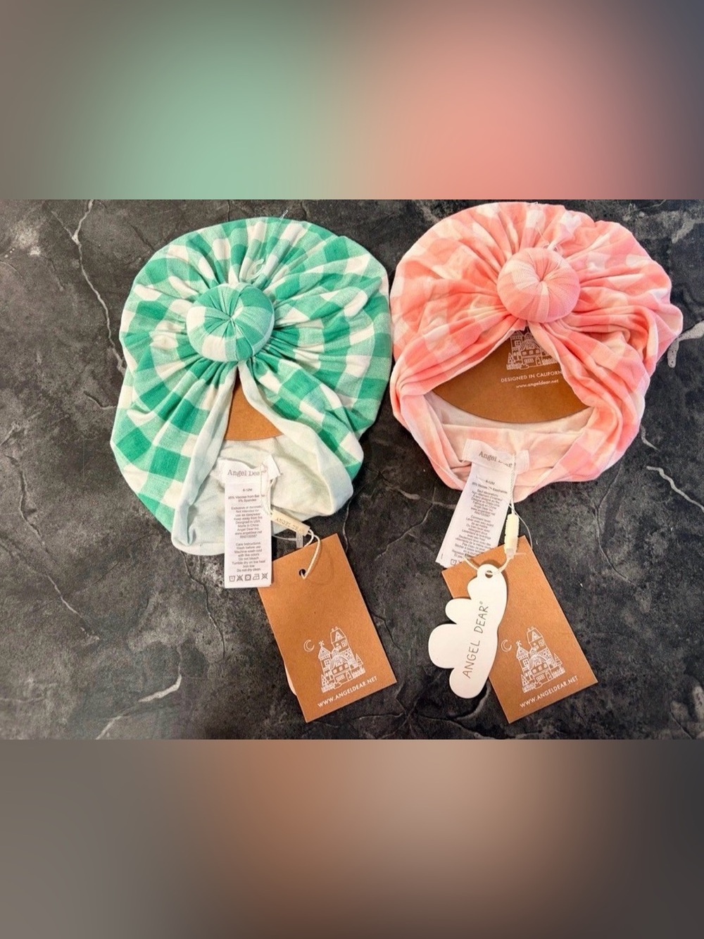 Angel dear baby girl head wraps
